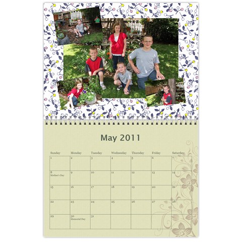 2011 Calendar By Laurie May 2011
