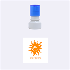 Sun - Rubber Stamp Round (Small)