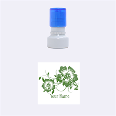 Flower - Rubber Stamp Round (Small)
