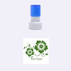 Flower - Rubber Stamp Round (Small)