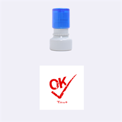 ok - Rubber Stamp Round (Small)