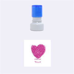 heart - Rubber Stamp Round (Small)