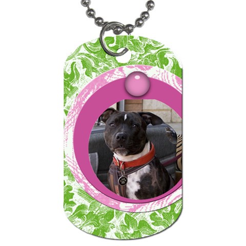 Bubblegum Dog Tag By Joan T Front