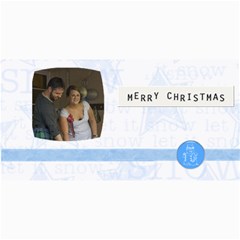 Blue Christmas Photo Card