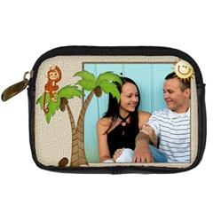 Tropical Vacation Digital Leather Camera Case - Digital Camera Leather Case