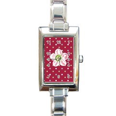 Watch 4 - Rectangle Italian Charm Watch