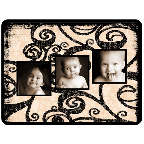 Fantasia 100% Love Peach 3 Frame Extra Large Fleece  By Catvinnat 80 x60  Blanket Front