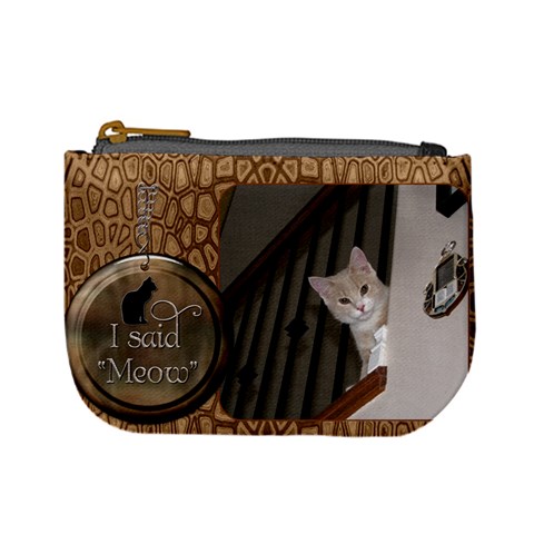 Cat Mini Coin Purse By Lil Front