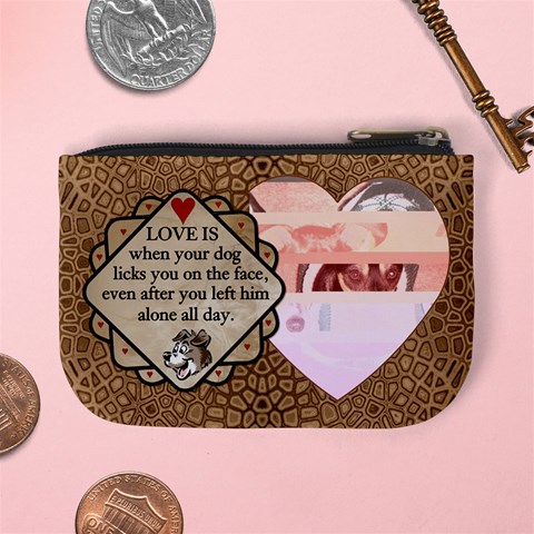 Dog Mini Coin Purse By Lil Back