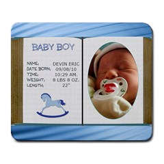 Newborn Baby Boy Mousepad - Large Mousepad