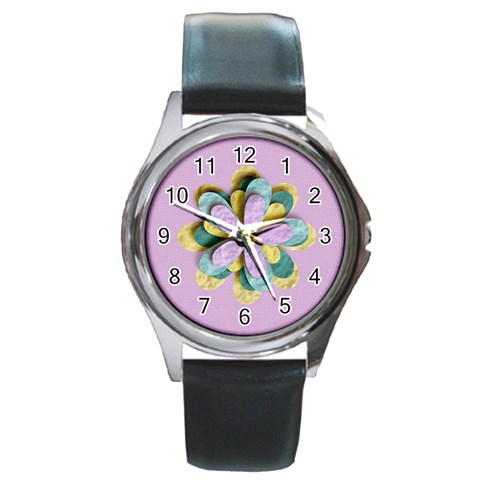 Round Metal Watch Front