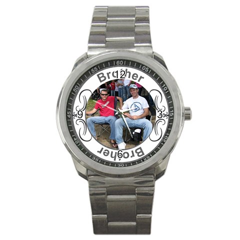 Brother Sport Metal Watch By Lil Front