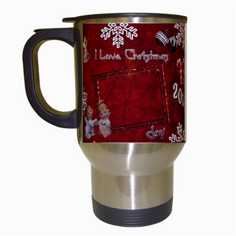 Old Fashioned Christmas Mug Angels Remember When Red By Ellan Left