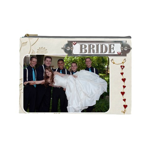 Bride/groom Large Cosmetic Bag By Lil Front