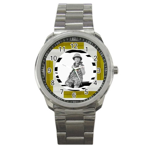 Safari Stainless Steel Watch Watch By Catvinnat Front