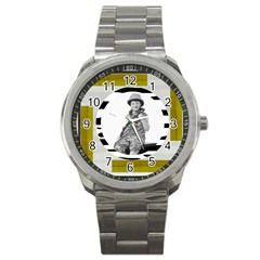 safari stainless steel watch watch - Sport Metal Watch