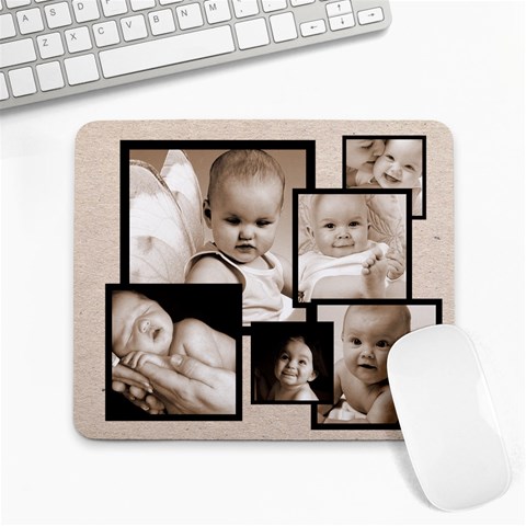 Fantasia Beige Multi Frame Mousemat By Catvinnat Front