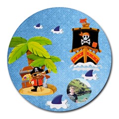 Pirate Pete round mousemat - Round Mousepad