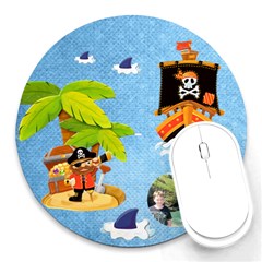 Pirate Pete round mousemat - Round Mousepad