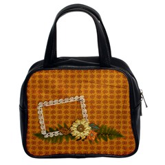 Flower & Lace Bag - Classic Handbag (Two Sides)