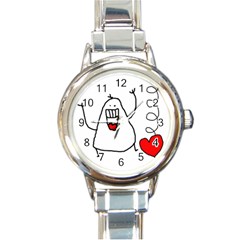 garabatos watch 01 - Round Italian Charm Watch