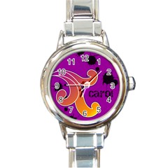 funky alley watch 01 - Round Italian Charm Watch