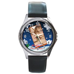 merry christmas - Round Metal Watch