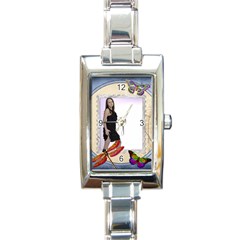 Butterfly Italian Charm Watch - Rectangle Italian Charm Watch