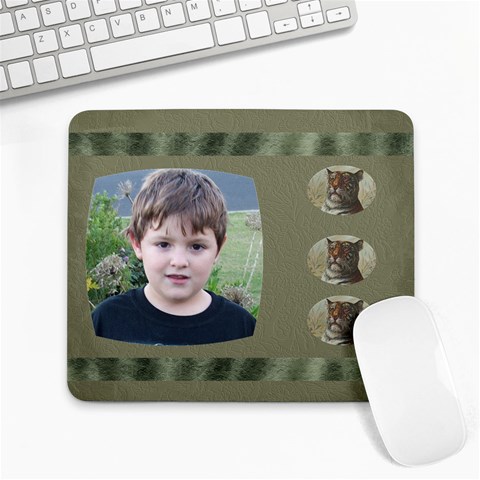 Forest Green Mouse Mat By Joan T 9.25 x7.75  Mousepad - 1