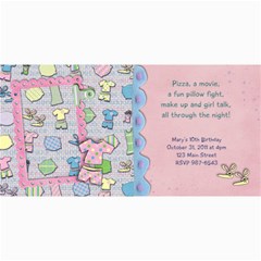 Slumber Party Invitation Photo Card