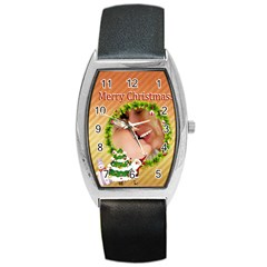 xmas - Barrel Style Metal Watch