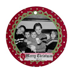 Circle Christmas Ornament - Ornament (Round)