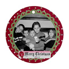 Circle Christmas Ornament - Ornament (Round)