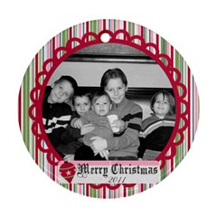 Circle Christmas Ornament 2 - Ornament (Round)