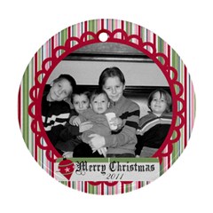 Circle Christmas Ornament 3 - Ornament (Round)