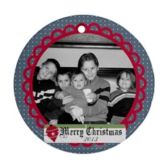 Circle Christmas Ornament 4 - Ornament (Round)