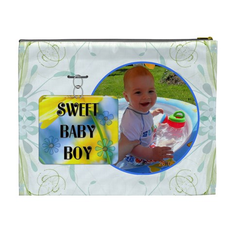 Baby Boy Xl Cosmetic Case By Lil Back