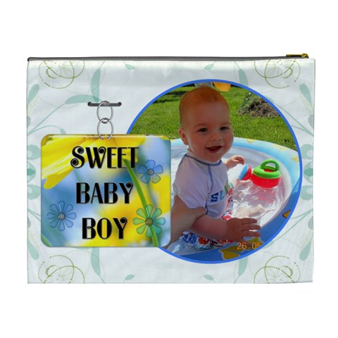 Baby Boy Xl Cosmetic Case By Lil Back