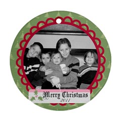 Circle Christmas Ornament 7 - Ornament (Round)