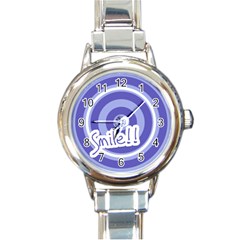 Smile watch 01 - Round Italian Charm Watch