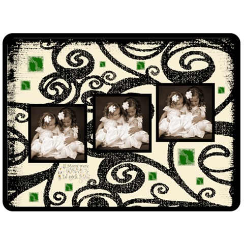 Mothers Day If Moms Were Flowers Extra Large Fleece By Catvinnat 80 x60  Blanket Front