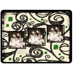 Mothers Day If Moms were flowers extra large fleece - Fleece Blanket (Large)