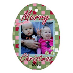 Payton Christmas Ornament - Ornament (Oval)