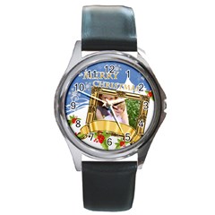 xmas - Round Metal Watch