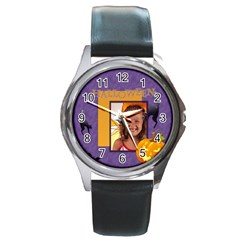 halloween - Round Metal Watch