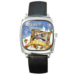 xmas - Square Metal Watch