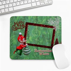 Christmas elf remember when large mousepad