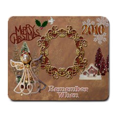 Christmas gold angel remember when large mousepad