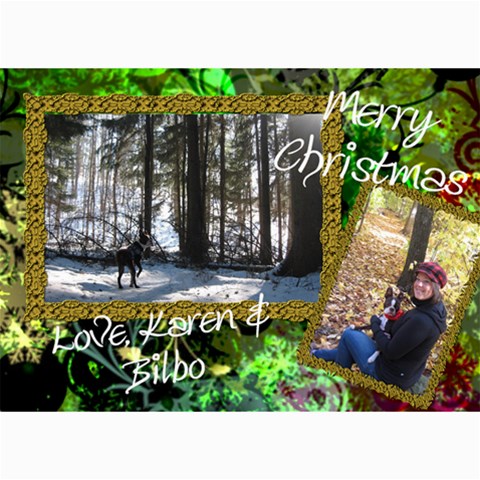 Final Christmas Card 2010 By Billy 7 x5  Photo Card - 73