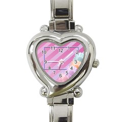 flowers heart watch - Heart Italian Charm Watch